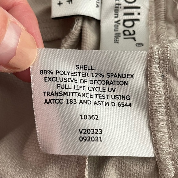 Coolibar Wide Leg Pants Cream/Tan Size Medium UPF 50+ - Picture 11 of 11